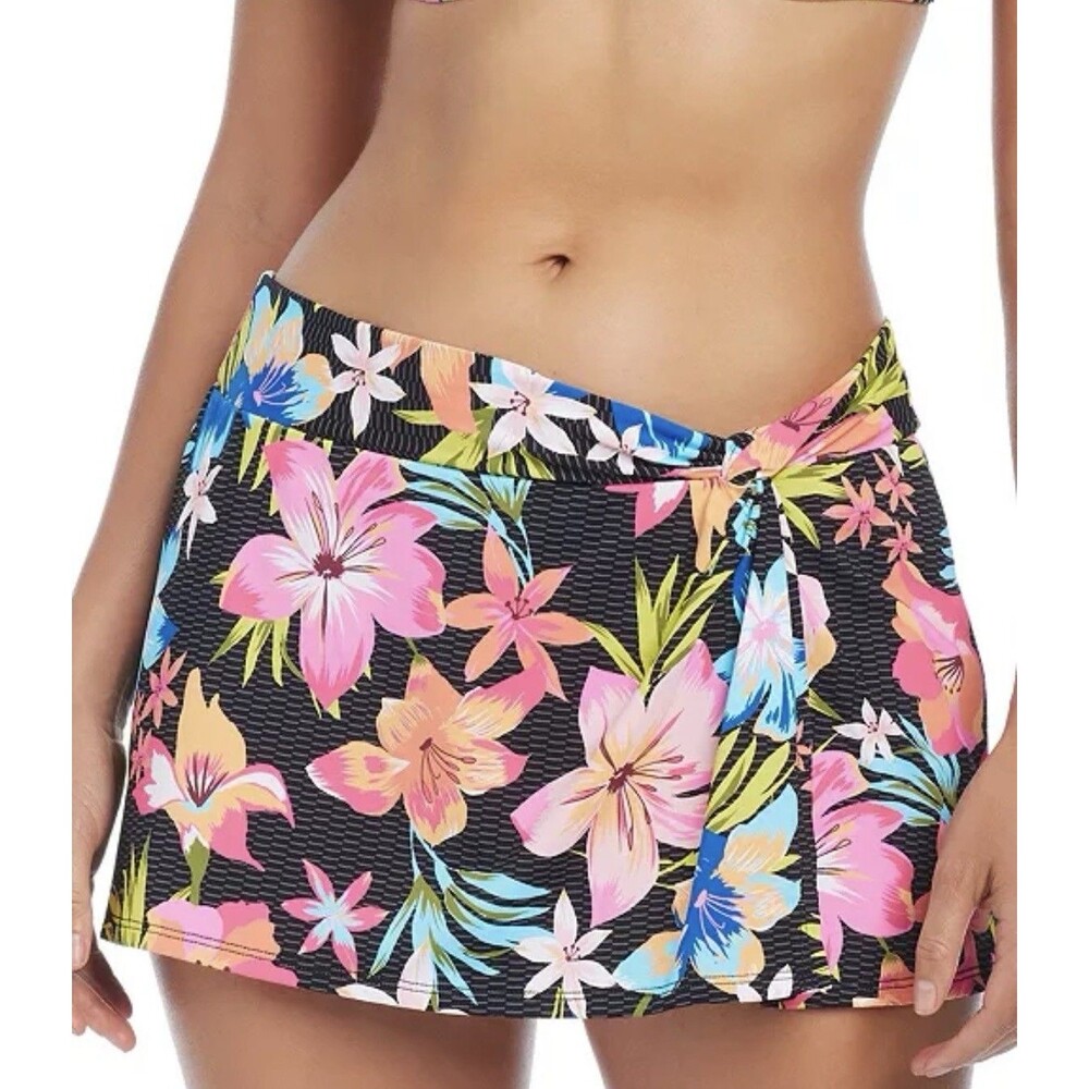 Bleu by Rod Beattie Sweet Escape Draped Swim Skirt Size 14 NWT $69